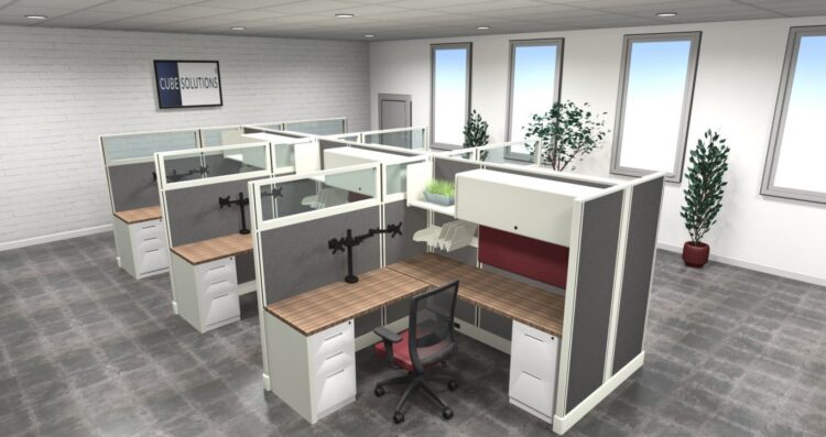 6X6X67 Glass Office Cubicles